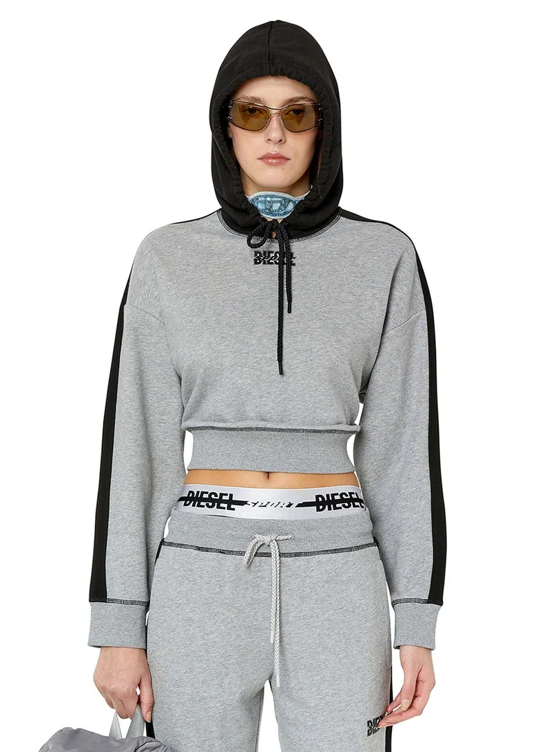 DIESEL Hooded Crop Sweater