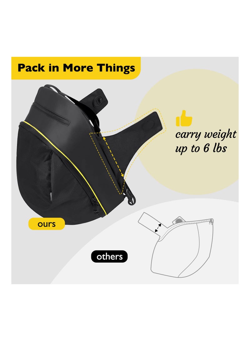 كابتن تيك Large Capacity Storage Bag for Doona Infant Car Seat, Versatile Stroller Organizer with Easy Access Zipper, Wearable Backpack for Diapers, Snacks, and Wipes (1 Pack) - Image 5