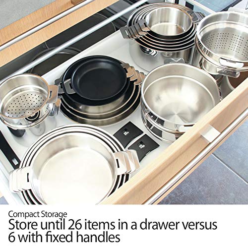 Cristel Strate Saucepan, 2 quart, Silver - Image 4