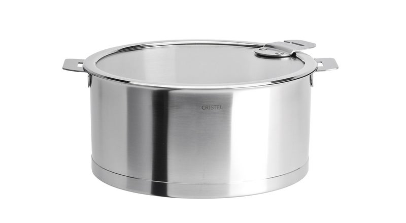 Cristel Strate Saucepan, 2 quart, Silver - Image 1
