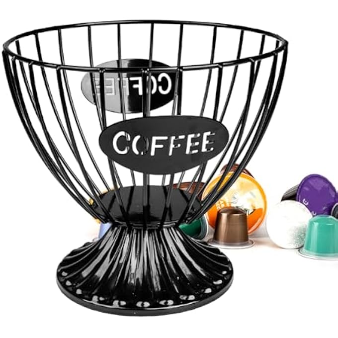 ريحني حامل كبسولات قهوةحاملات أكواب K للسعة الكبيرة على طريقة منظم أكواب K على الطراز البسيط منظم كبسولات القهوة لمكاتب المطبخ إكسسوارات بار القهوة ديكور لعشاق القهوة أسود - Image 2