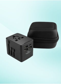 HaveDream Global Conversion Plug, Multi-Function Travel Universal Conversion Socket-European And American Standards (Black-3USB+TYPEC)  - Image 4