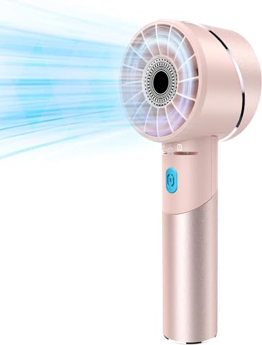 COZOME Handheld FanUltraPortable 7000 RPM Turbo Mini Fan with 16H Battery4Speed USB Rechargeable Metal Design  Pocket Fan for TravelOutdoorHomeOfficeGift for Men  Women Alloy Construction