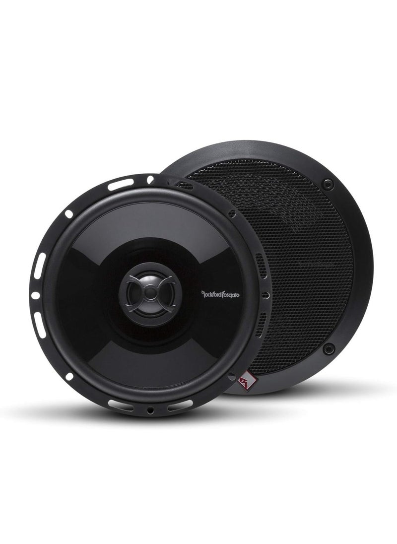 Rockford Fosgate Rockford Fosgate P1650 Punch 6.5 Inch 2-Way Coaxial Full Range Speaker Black Pair  - Image 1
