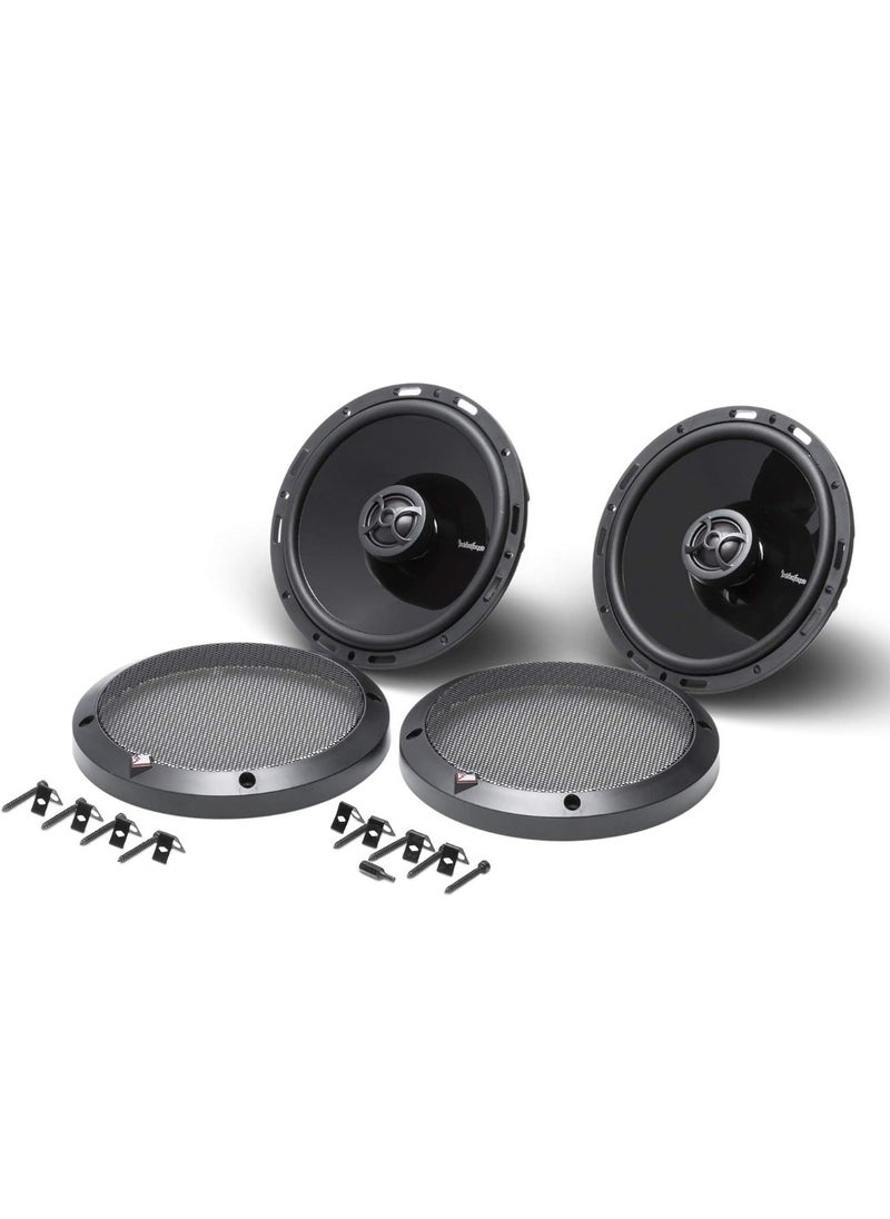 Rockford Fosgate Rockford Fosgate P1650 Punch 6.5 Inch 2-Way Coaxial Full Range Speaker Black Pair  - Image 2