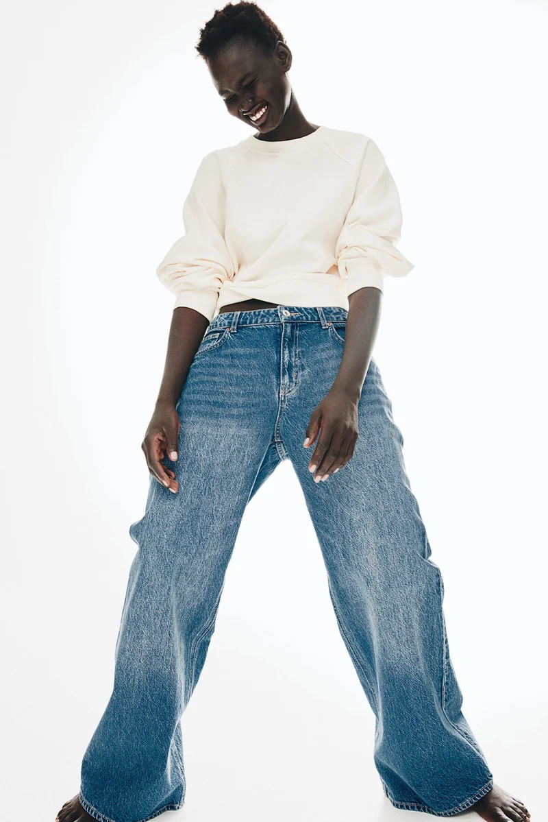 اتش اند ام سويت شيرت من القطن المغسول