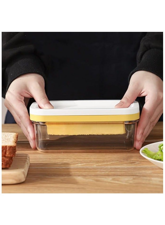 Butter Slicer Cutter, Stick Butter Container Dish with Lid for Fridge, Easy Cutting Two 4oz Sticks (Not Airght)  - Image 4