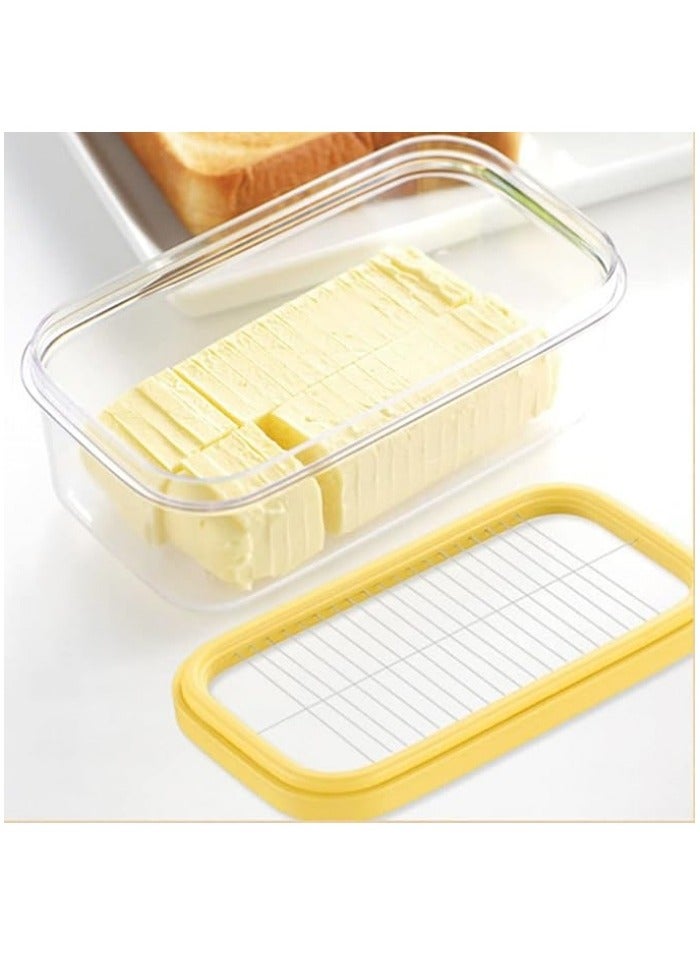 Butter Slicer Cutter, Stick Butter Container Dish with Lid for Fridge, Easy Cutting Two 4oz Sticks (Not Airght)  - Image 5
