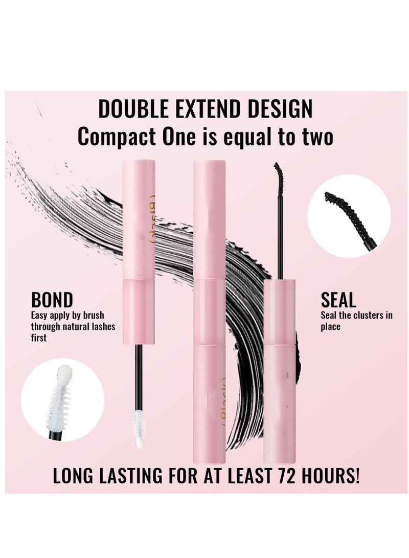 Excefore Lash Bond and Seal Waterproof, Cluster Lash Glue for Cluster Eyelash Extensions, Strip Eyelash Bond and Seal Waterproof with Strong Hold And Latex Free for All Day Wear - Image 3