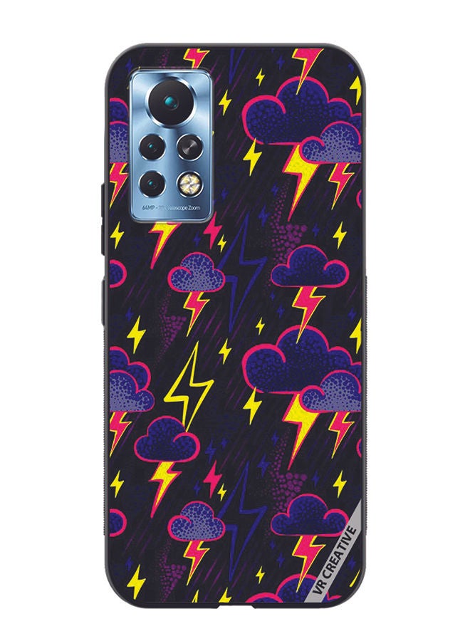 VR CREATIVE Protective Case Cover For Infinix Note 11 Pro Lightening Design Multicolour - Image 1