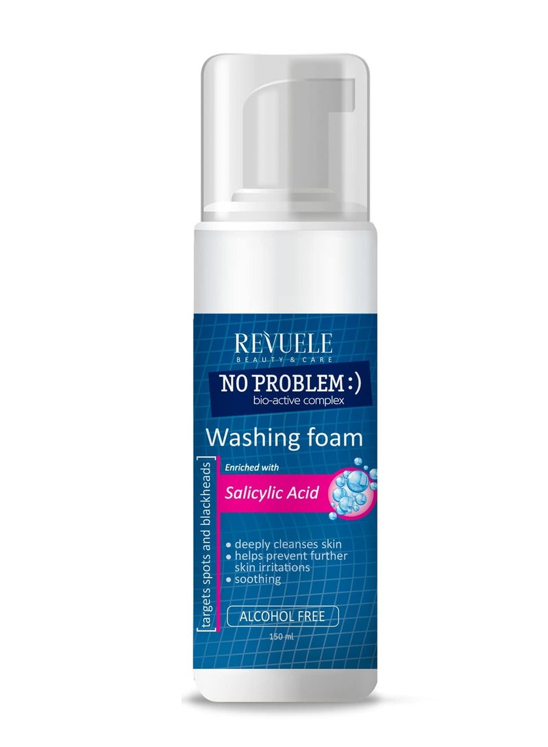 Revuele No Problem Washing Foam With Salicylic Acid Anti Acne And Pimples