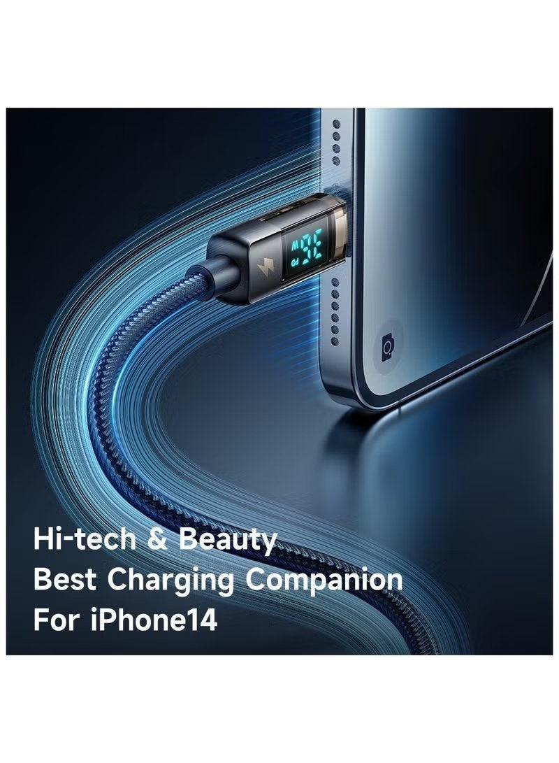 Mcdodo Type-C to Lightning Fast Charging Cable 36W 1.2m with LED Digital Display Power Monitor PD Fast Charge Auto Power Cut Safety Durable Charging Cable Compatible with iPhone iPad AirPods - Image 3