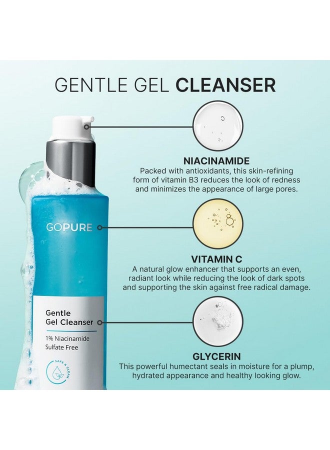 Gentle Gel Cleanser - Visibly Brightens The Look Of Skin, Gently Cleanses And Clarifies The Appearance, Sulfate-Free Vitamin C Cleanser, Great For All Skin Types - 4 Oz.