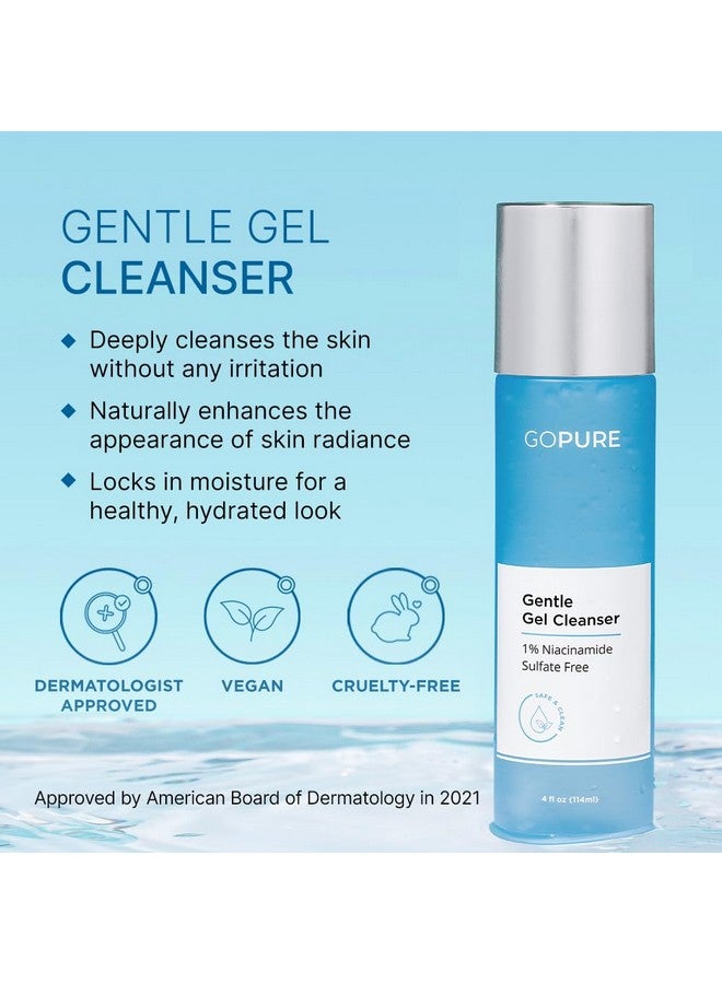 Gentle Gel Cleanser - Visibly Brightens The Look Of Skin, Gently Cleanses And Clarifies The Appearance, Sulfate-Free Vitamin C Cleanser, Great For All Skin Types - 4 Oz.