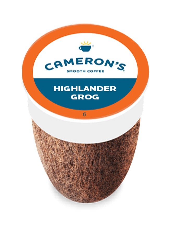 Cameron's Coffee Single Serve Pods, Flavored, Highlander Grog, 12 Count (Pack of 1) - Image 1