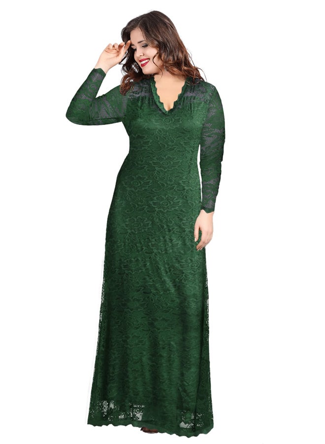 Fashion Group Long Lace Lady Dress