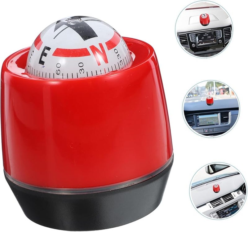 Self Adhesive Car Dash Mount Compass Durable Construction Easy Installation Stylish Design - Image 4