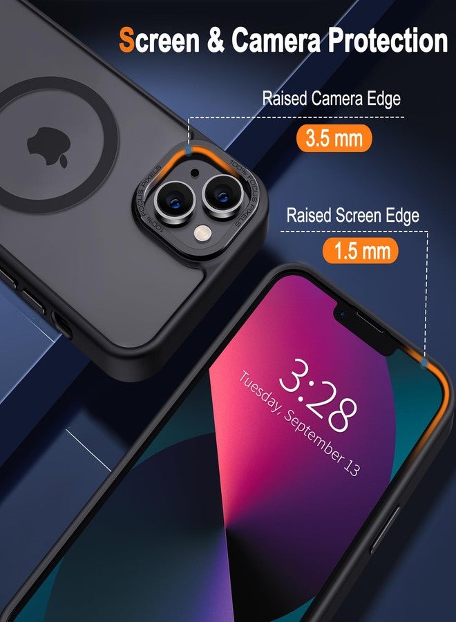 Hython Case for iPhone 13 Case Magnetic Translucent Matte Phone Cases 6.1" [Compatible with MagSafe] Thin Slim Fit Shockproof Bumper Hard Protective Cover for Women Men Girls, Frosted Black - Image 4