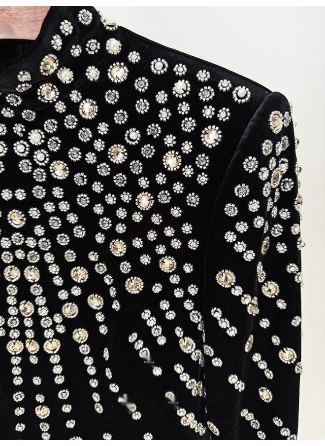 Madam Uniq Embellished Velvet Gown  - Image 5