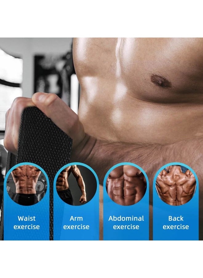 Topfinder Tricep 3 in 1 Pull Down Rope Cable Machine Attachimetn Handle Strap Long Triceps Rope with Two Grip Position for Cable Curls, Face Pulls, Over Head tricep (3 in 1 Black)  - Image 5