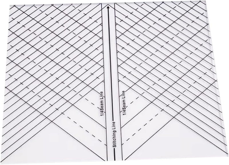 كلاراكو مسطرة مستقيمة للخياطة المقوسة المصنوعة من الأكريليك، قالب خياطة، مسطرة لماكينة الخياطة، أدوات خياطة يدوية الصنع - Image 1