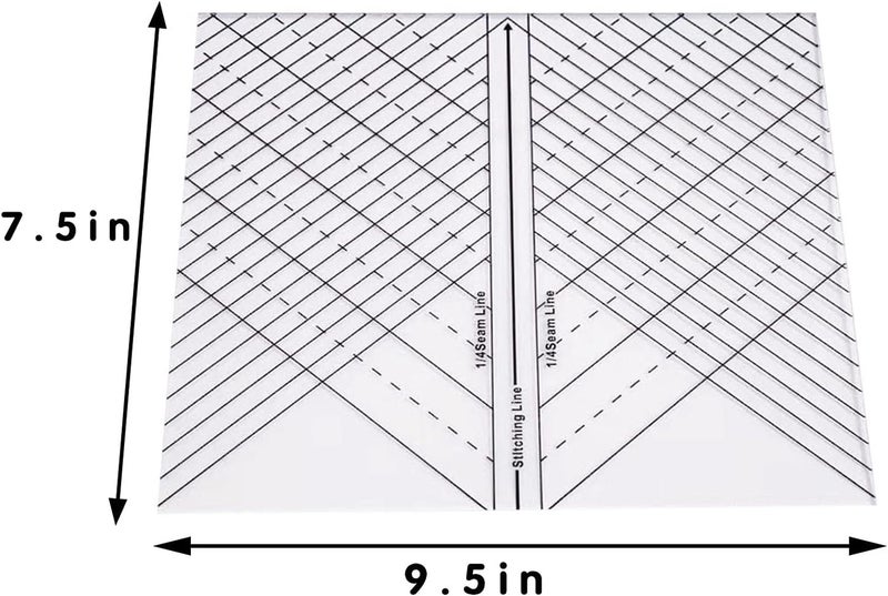 كلاراكو مسطرة مستقيمة للخياطة المقوسة المصنوعة من الأكريليك، قالب خياطة، مسطرة لماكينة الخياطة، أدوات خياطة يدوية الصنع - Image 5