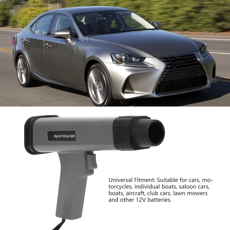 klarako Ignition Timing Light, Practical High Strength Sturdy Engine Timing Light Accurate Digital Display Ignition Timing Light for Motorcycle for Individual Boats, Saloon Cars - Image 2