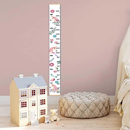 LoveNite Baby Growth Chart, Height Wall Chart for Kids, 79 x 7.9in Wooden Frame Canvas Measurement Hanging Ruler for Child’s Room Decoration (Unicorn) - Image 5