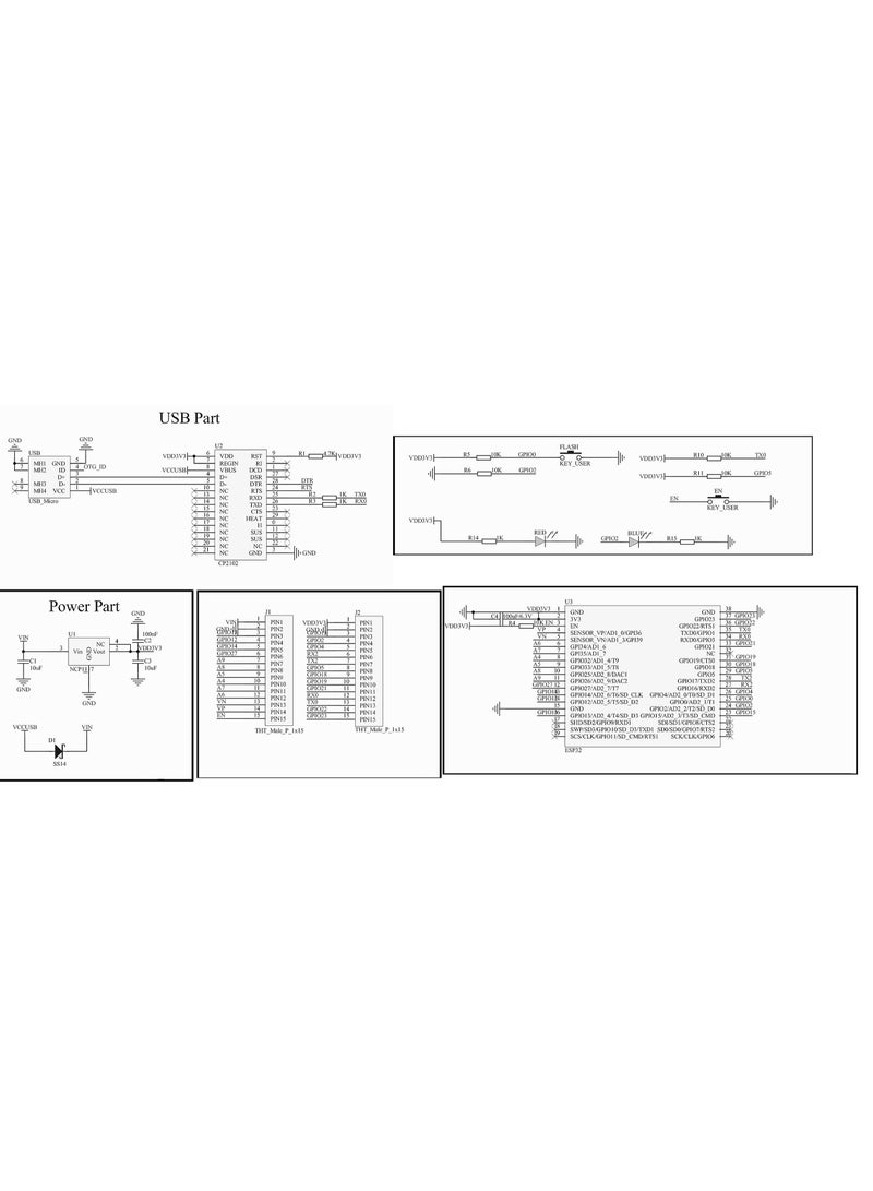 ESP32S ESP32 ESP-WROOM-32 لوحة تطوير بواي فاي بتردد 2.4 جيجا هرتز ثنائي النواة + بلوتوث 2 وظيفة متحكم دقيق لـ Arduino (ESP32 30P، 3 قطع). - Image 4