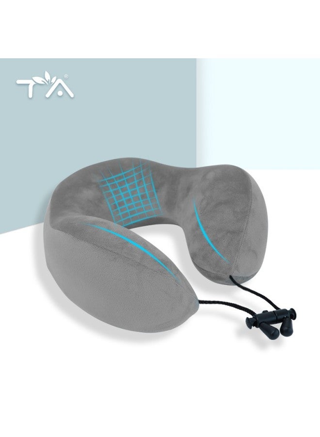 Tau-shaped Neck Pillow, Memory Foam, For Napping, Car Travel, Airplane Trips, Office Nap, Headrest, U-shaped Cervical Pillow For Neck - Image 1