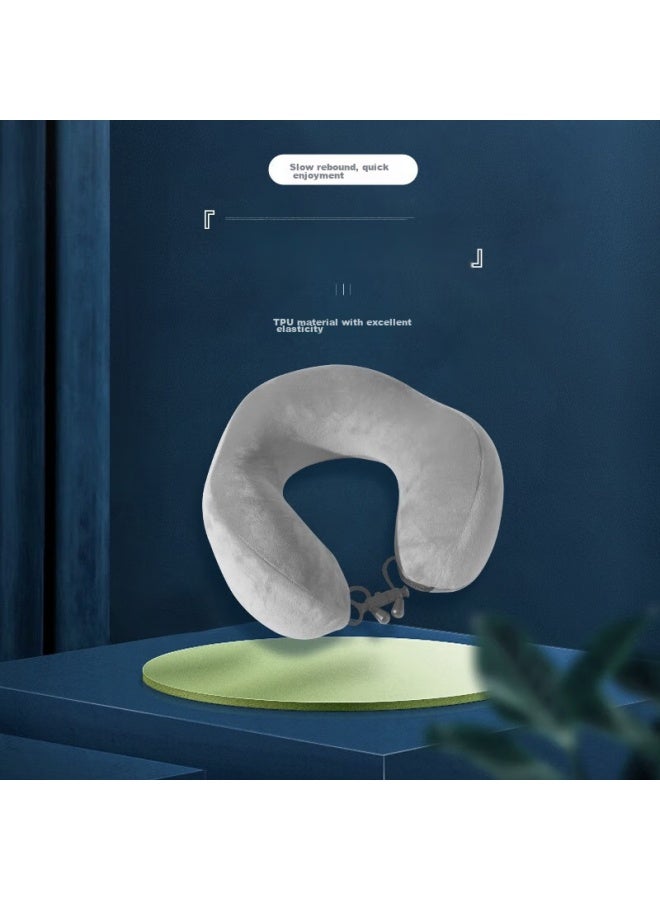 Tau-shaped Neck Pillow, Memory Foam, For Napping, Car Travel, Airplane Trips, Office Nap, Headrest, U-shaped Cervical Pillow For Neck - Image 3