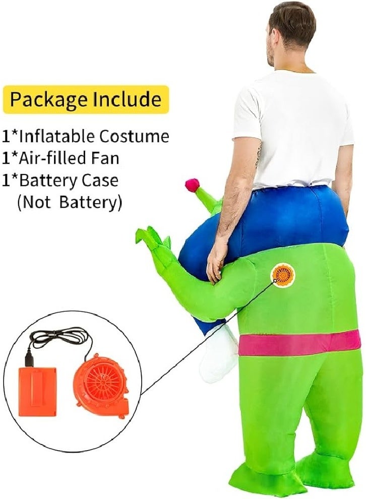 زي فضائي مضحك قابل للنفخ، زي ركوب للبالغين، زي لعب الأدوار للحفلات المضحكة للرجال والنساء - Image 4
