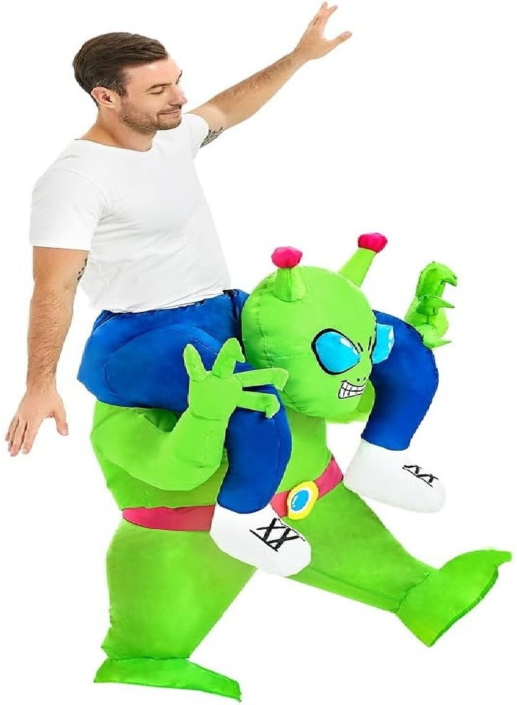 زي فضائي مضحك قابل للنفخ، زي ركوب للبالغين، زي لعب الأدوار للحفلات المضحكة للرجال والنساء - Image 1