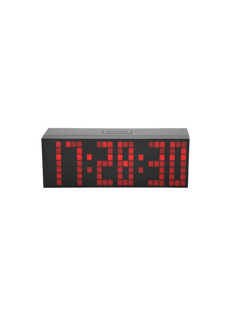 GGOOT 6 Digit Jumbo LED Digital Alarm Calendar Snooze Wall Desk Clock (red, 6-digit version)  - Image 1