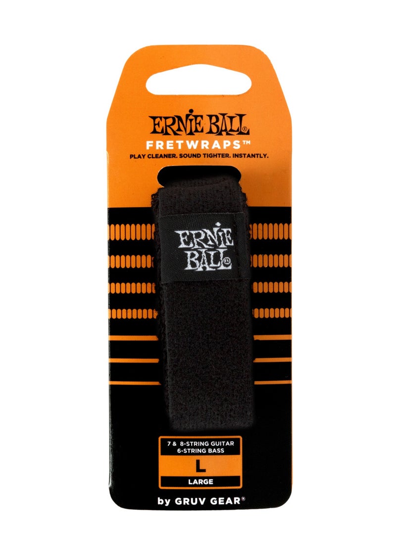 Ernie Ball Fretwrap by Gruv Gear | P09614 | Large | String Dampener | Fits 6-String Bass & 8-String Guitar