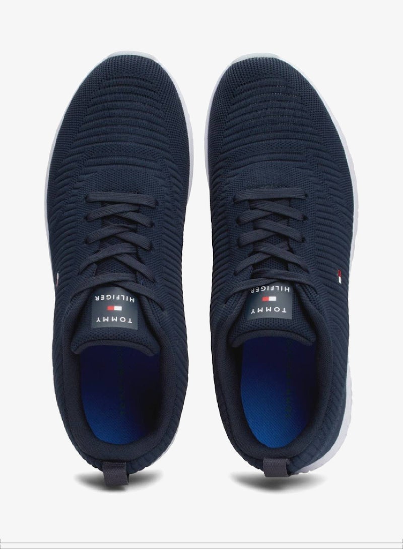 TOMMY HILFIGER Signature Knitted Sneakers - Image 4