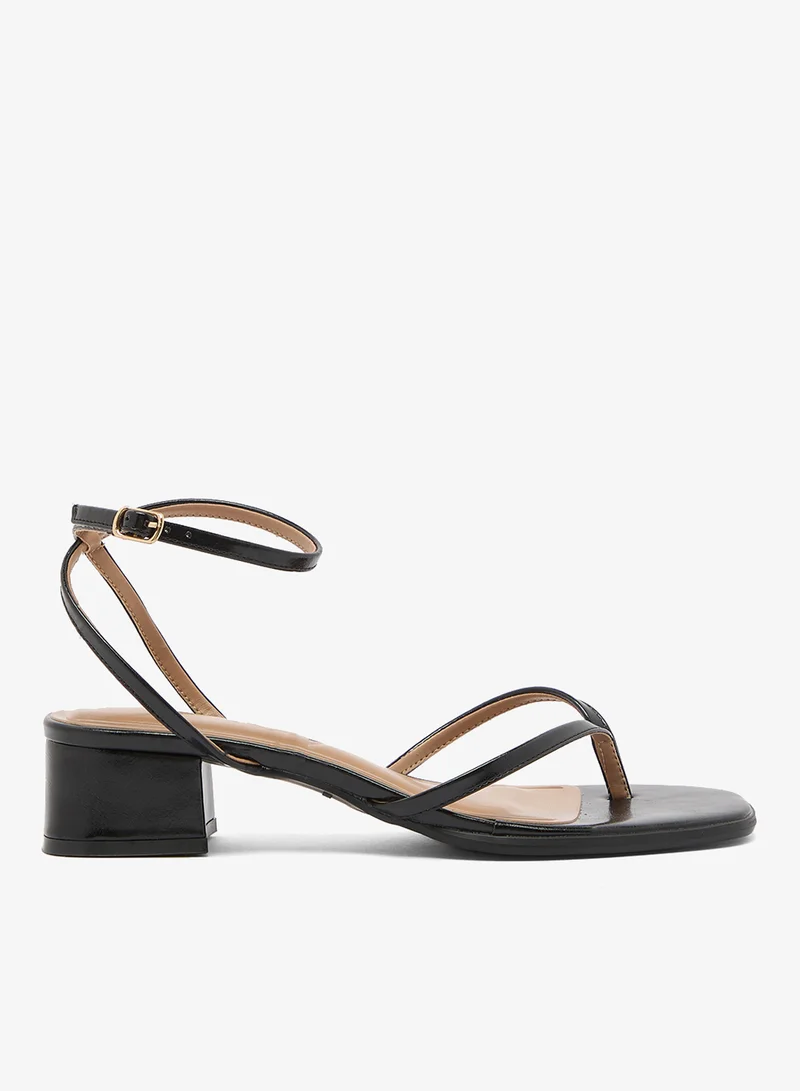 ترافل من نمشي صندل بكعب كتلة بحزام للقطط