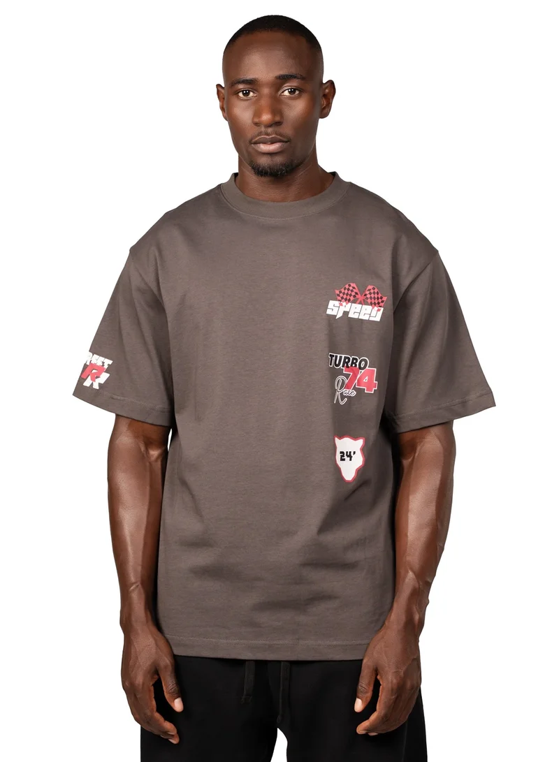 Tanjim Squad FAST BREED T-SHIRT - GREY