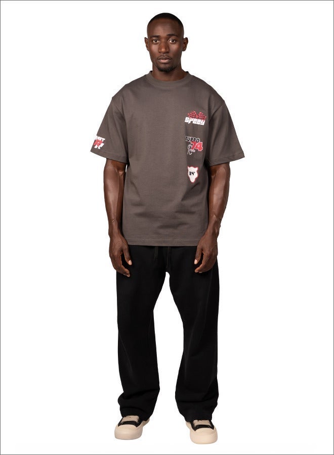 تنجيم سكواد تي شيرت فاست بريد - رمادي - Image 2