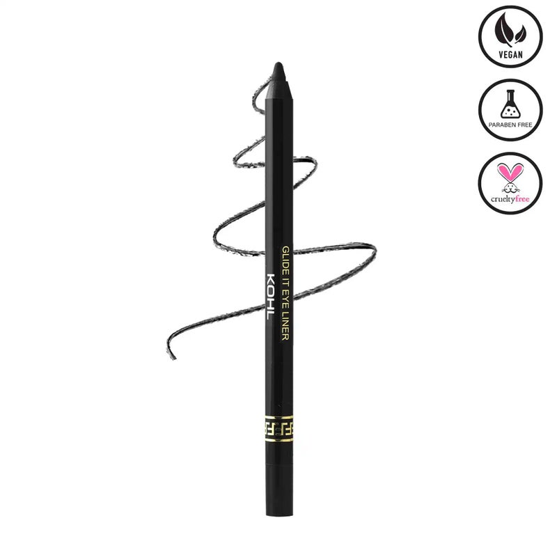Armaf Beaute Glide It Water Line Eyeliner Kohl Colour, Waterproof Gel Pencil, 24h Long Wear, Matte Eye Liner, Lightweight, Smudge Proof, Weightless, Smooth Application, Lash Line & Dramatic Wing - Image 1