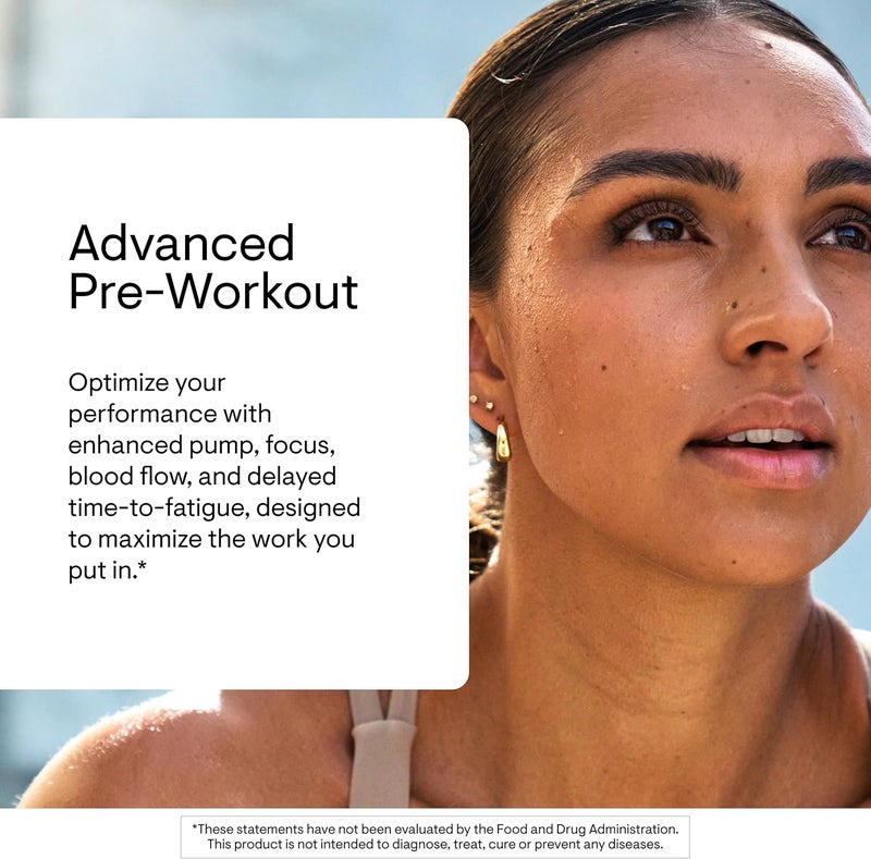 Thorne Advanced Pre-Workout - Rainbow Sherbet Flavor - flavored with Orange, Raspberry, and Lime - DIETARY SUPPLEMENT - NET WT - 10.4 0Z (296 G) - Image 3