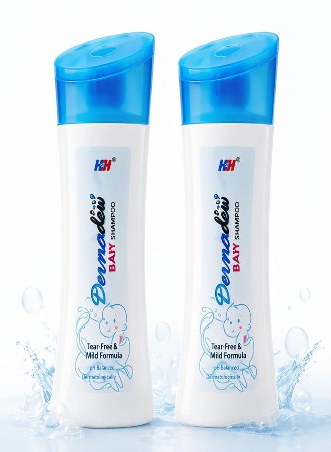 DERMADEW Baby Shampoo 80ml (Pack of 2) | Gentle Baby Hair Cleanser | Mild & Nourishing Shampoo for Soft, Clean Baby Hair | Suitable for Newborn & Baby Care - Image 1