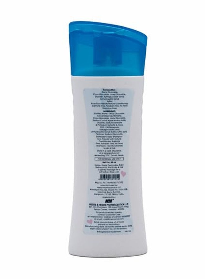 DERMADEW Baby Shampoo 80ml (Pack of 2) | Gentle Baby Hair Cleanser | Mild & Nourishing Shampoo for Soft, Clean Baby Hair | Suitable for Newborn & Baby Care - Image 3