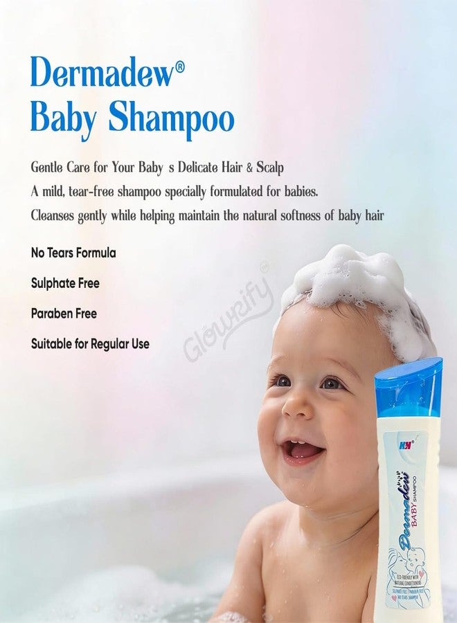 DERMADEW Baby Shampoo 80ml (Pack of 2) | Gentle Baby Hair Cleanser | Mild & Nourishing Shampoo for Soft, Clean Baby Hair | Suitable for Newborn & Baby Care - Image 4