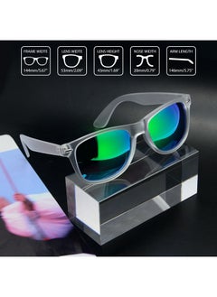 Joopin Oversized Square Sunglasses Matte Clear Frame Polarized Sun Glasses Uv400 Protection Mirrored Green Shades For Women Men Sunnies  - Image 4