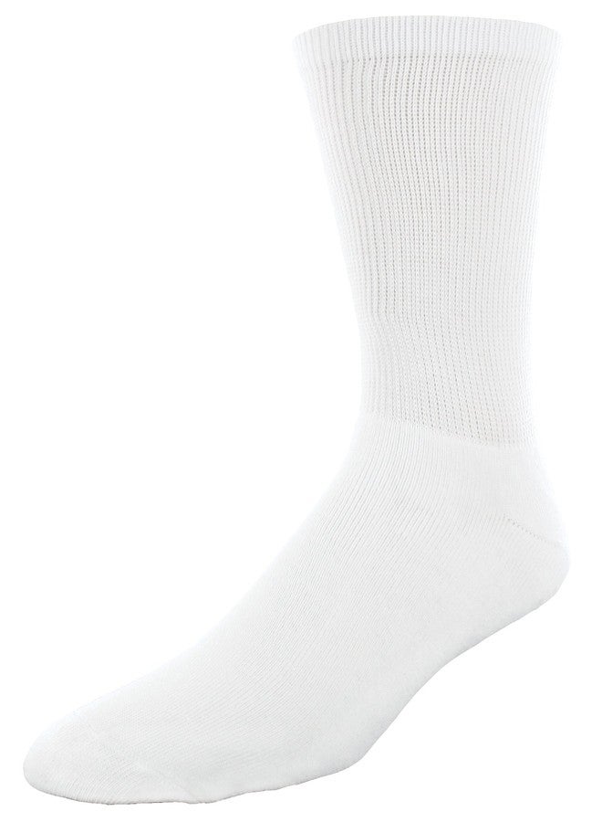 سوف سول جوارب سوف سول مبطنة، مقاس رجالي 8.5 - 12.5، مقاس نسائي 11 - 13، كبير، أبيض (6 أزواج) - Image 2