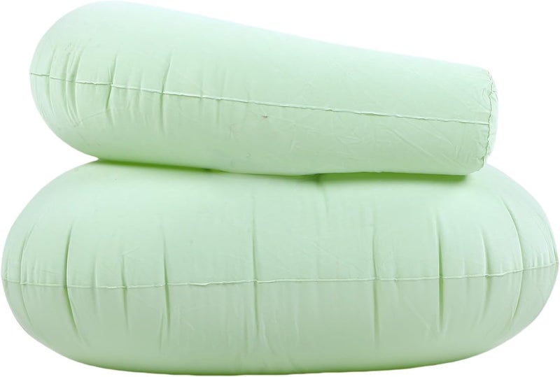 Haofy Inflatable Lounge Chair, Portable Air Sofa with U Shape Design for Indoor Outdoor Use, Soft Flocking Blow Up Couch Supports 198 Lbs, Ideal for Beach Pool Camping Backyard (Green) - Image 3