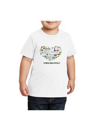 Boy's World Health Day T-Shirt-Short Sleeve Tshirt 100% Cotton Fabric|Round Neck Tshirt For Boys|Ideal For World Health Day Celebrations. - pzsku/Z03DF6BBE884E4B8D9A75Z/45/_/1740386640/15bd5fda-73ef-42b4-94a7-5c8f706db0ee