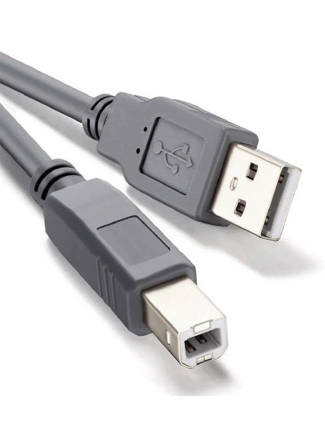 تايمي كيبل USB عالى السرعة لتوصيل جهاز الكمبيوتر  بالطابعة 1.5 متر رمادي  - Image 1