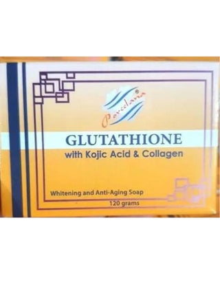 porcelana glutathione soap Lot Of 2 Pure White Gold Exfoliating Skin Whitening Removes Dark Spots. 2pc The Pure White Gold exfoliating soap cleanses and eliminates dead cells from your epidermis thanks to the action of apricot kernel powder which restores the radiance of the complexion PORCELANA GLUTATHIONE WITH KOJIC ACID